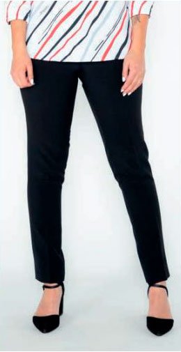 Pantalón formal negro de tela