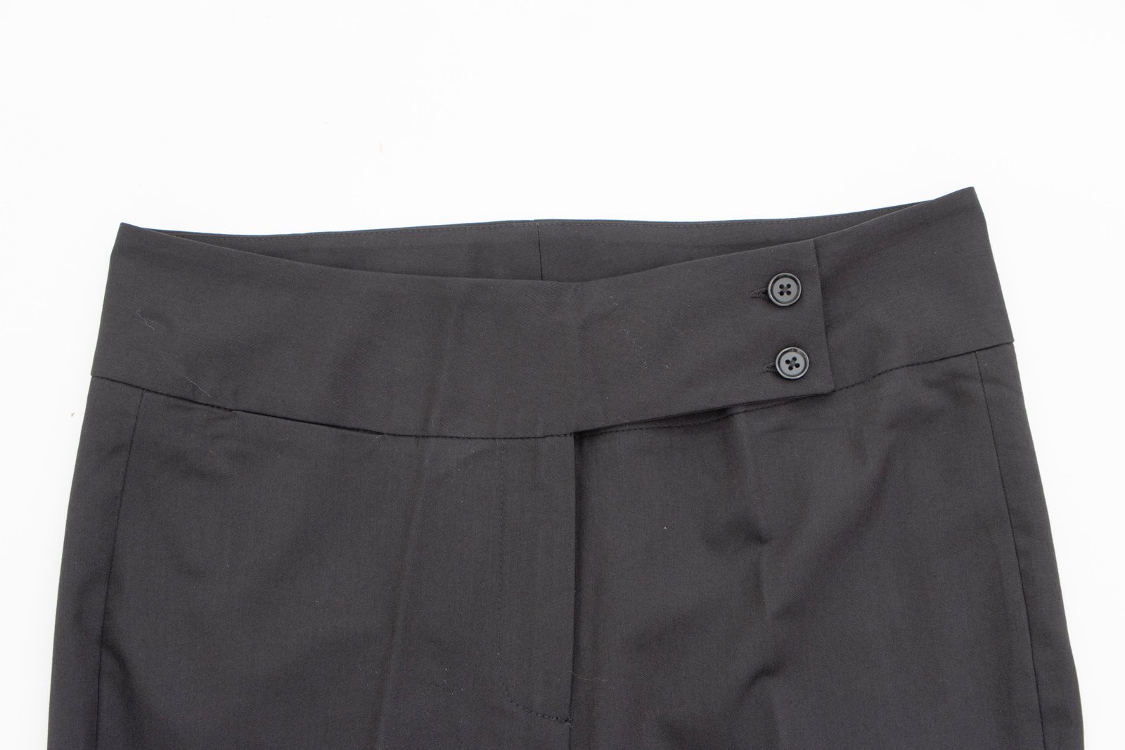 Pantalón formal negro de tela