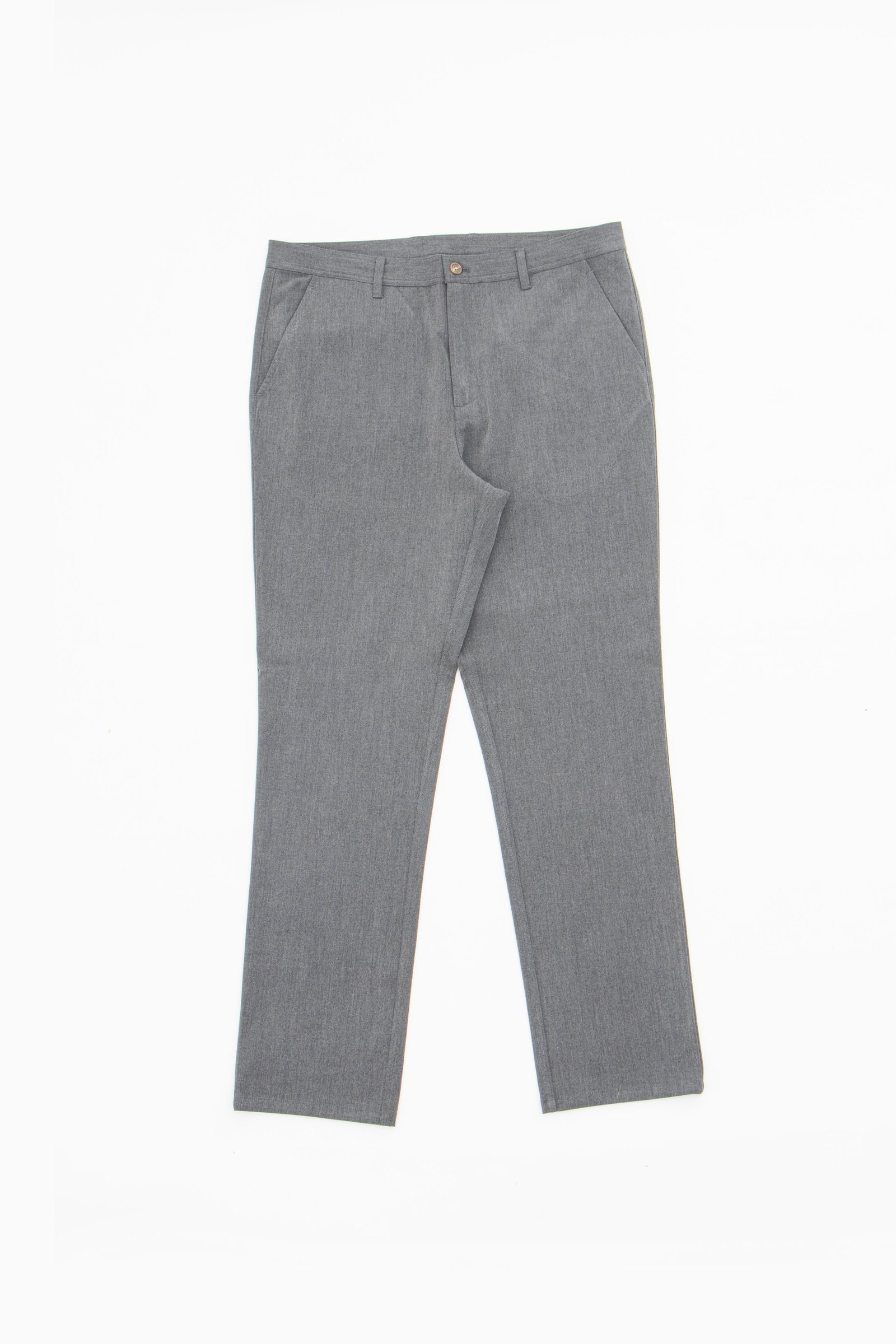 Pantalón gabardina gris jaspeado