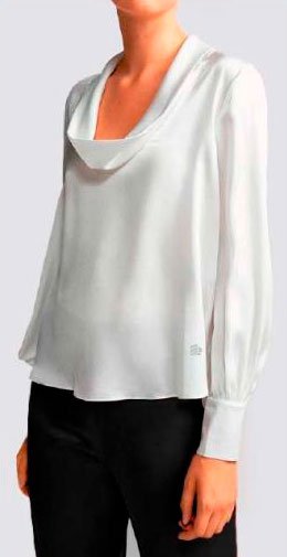 Blusa Blanca Manga Larga