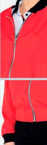 Jacket roja con cierre