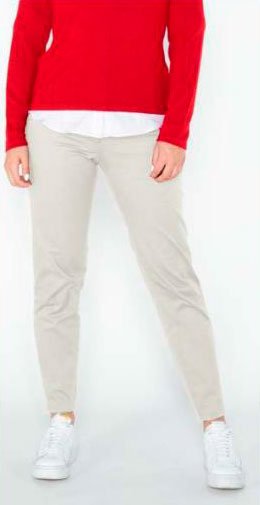 Pantalón gabardina beige