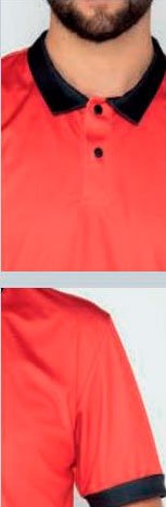 Camiseta polo color rojo