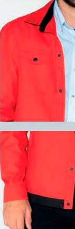 Jacket roja con dos botones