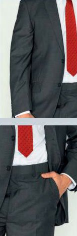 Traje gris plomo